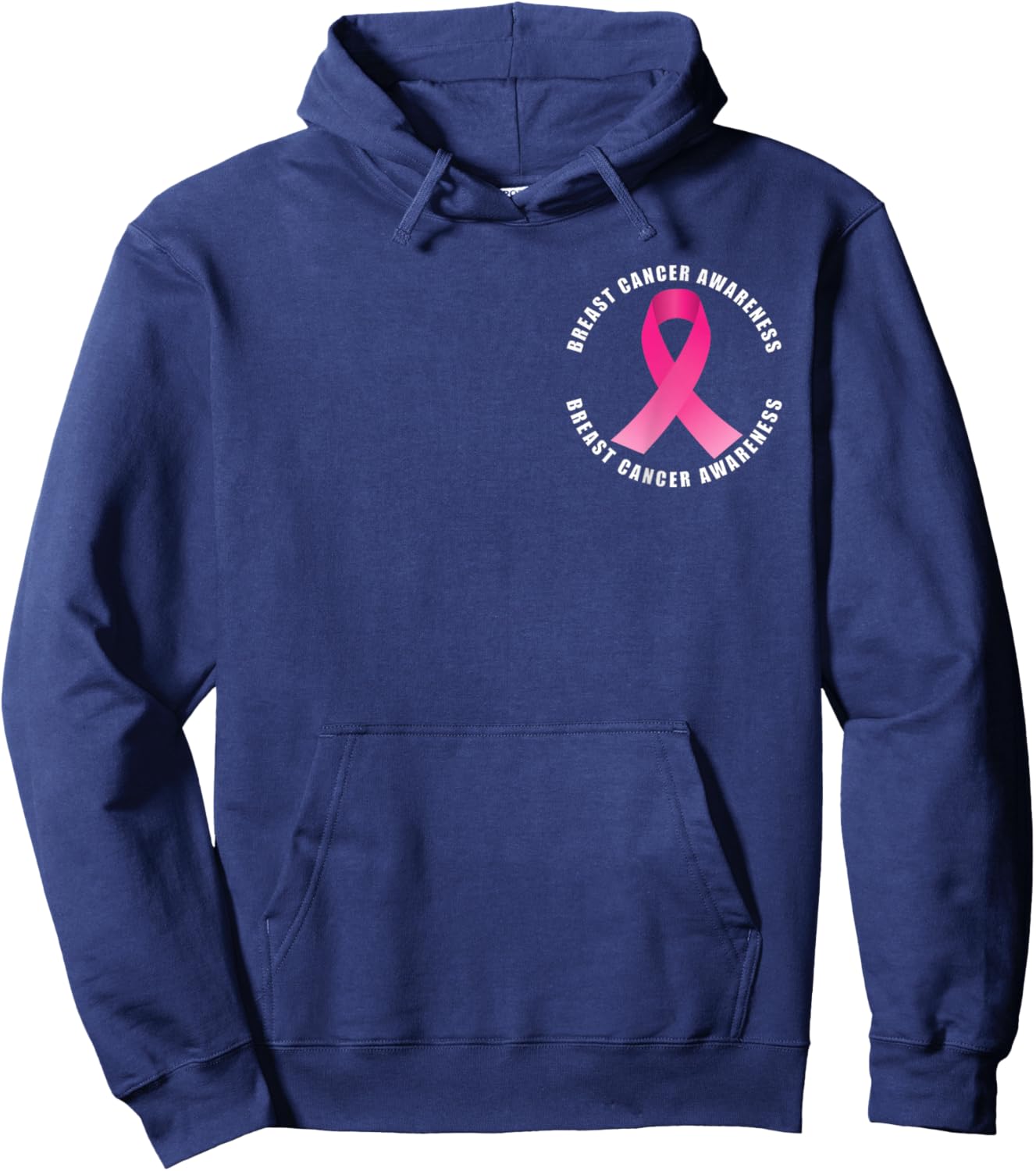 Breast Cancer Awareness Pink Ribbon Support Squad Cancer Hoodie - Hoodie | Navy
