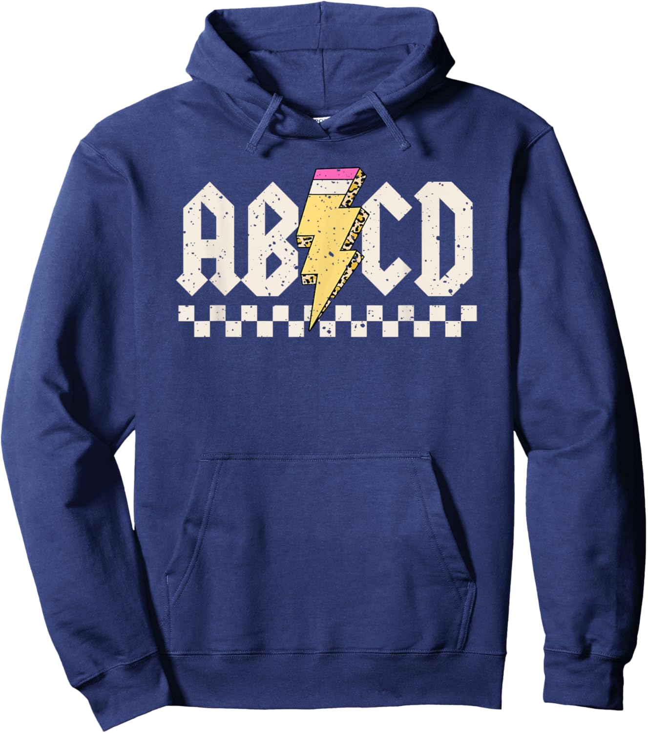 Boys Girls Teachers ABCD Rock Graphic Back to School Class Hoodie - Hoodie | Navy