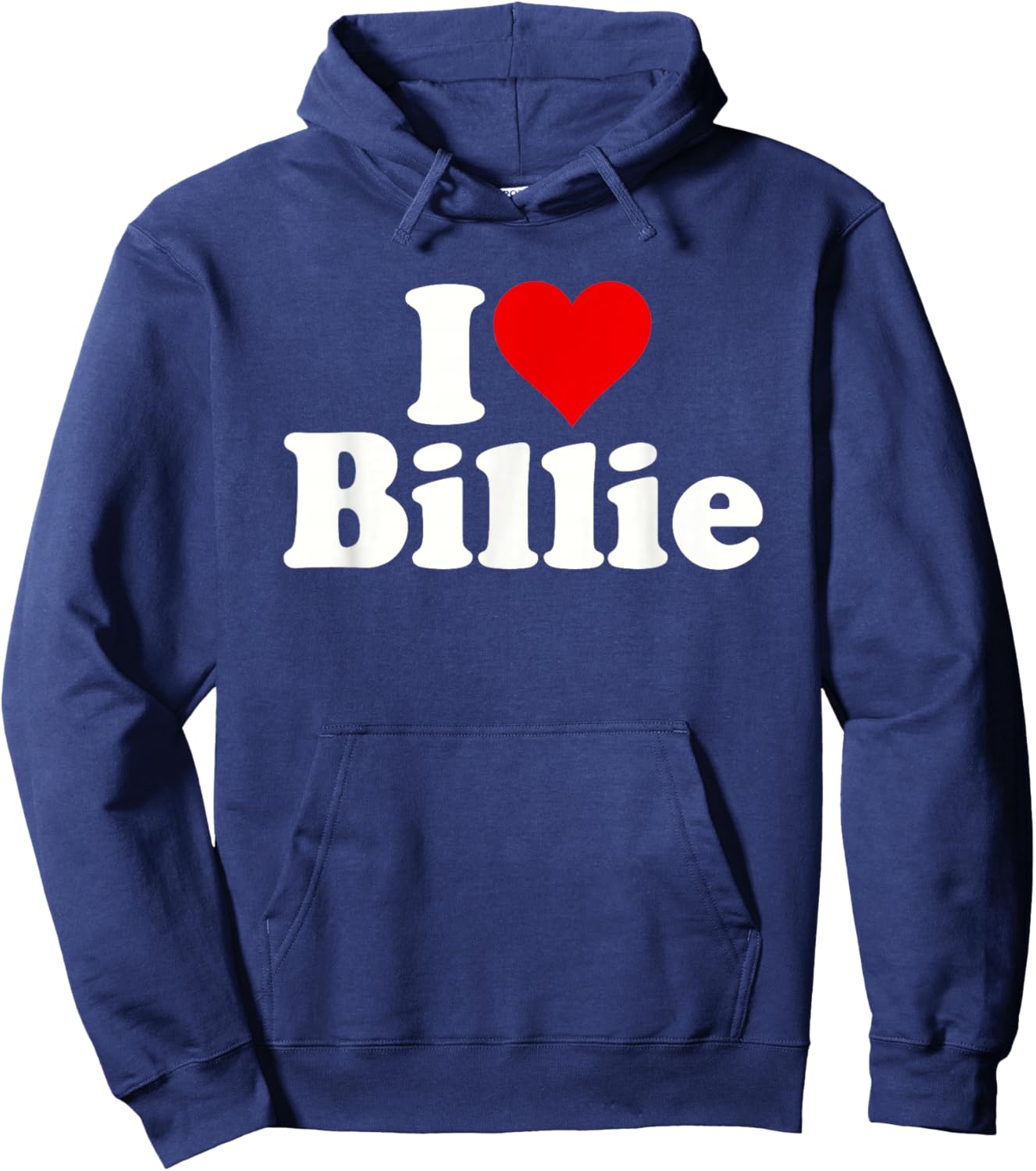 I Love Heart Billie Hoodie - Hoodie | Navy
