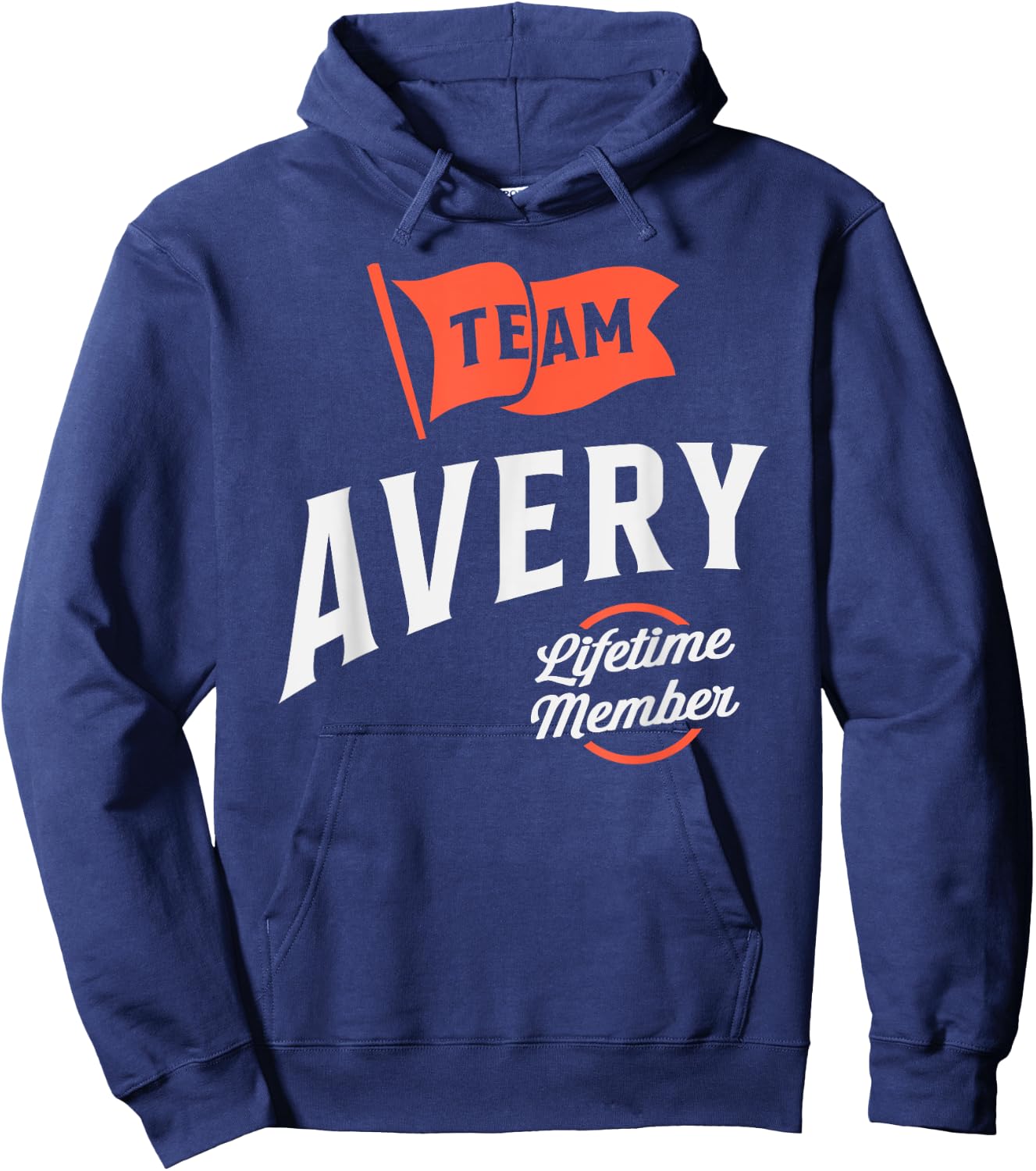 Team Avery Lifetime Member Personalized Name Avery Hoodie - Hoodie | Navy
