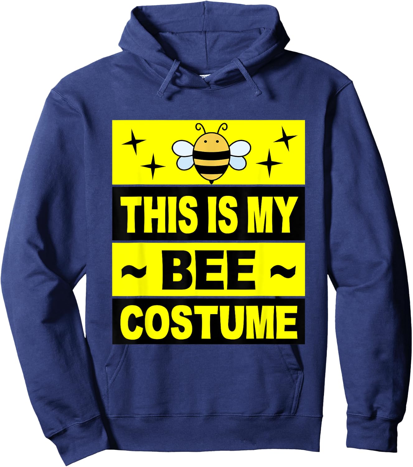 Retro Bee Costume Women Cute Adult Kids Men Baby Bumble Bee Hoodie - Hoodie | Navy