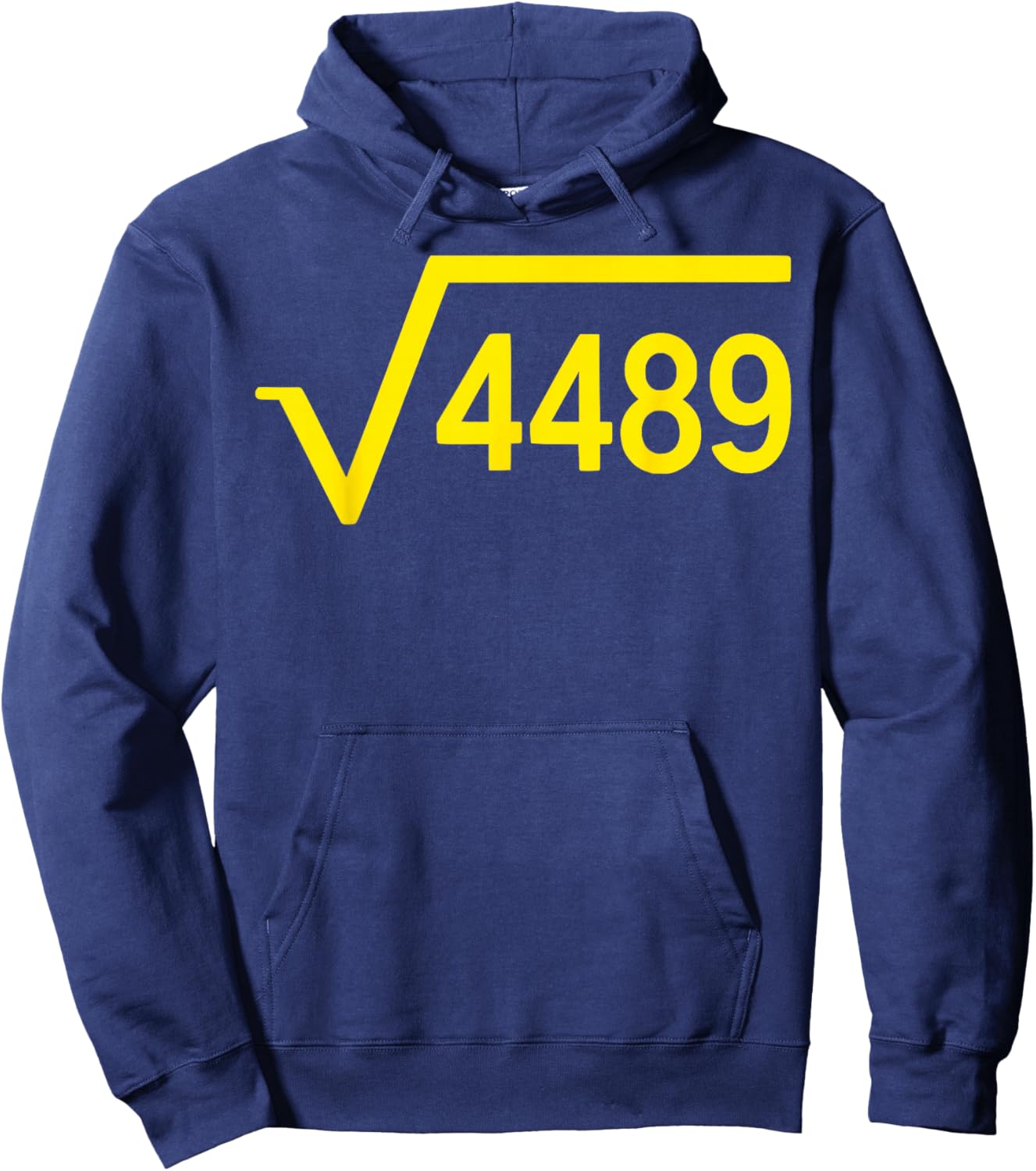 Square Root of 4489 Funny 67 Meme 6 7 Six Seven Kids Math Hoodie - Hoodie | Navy
