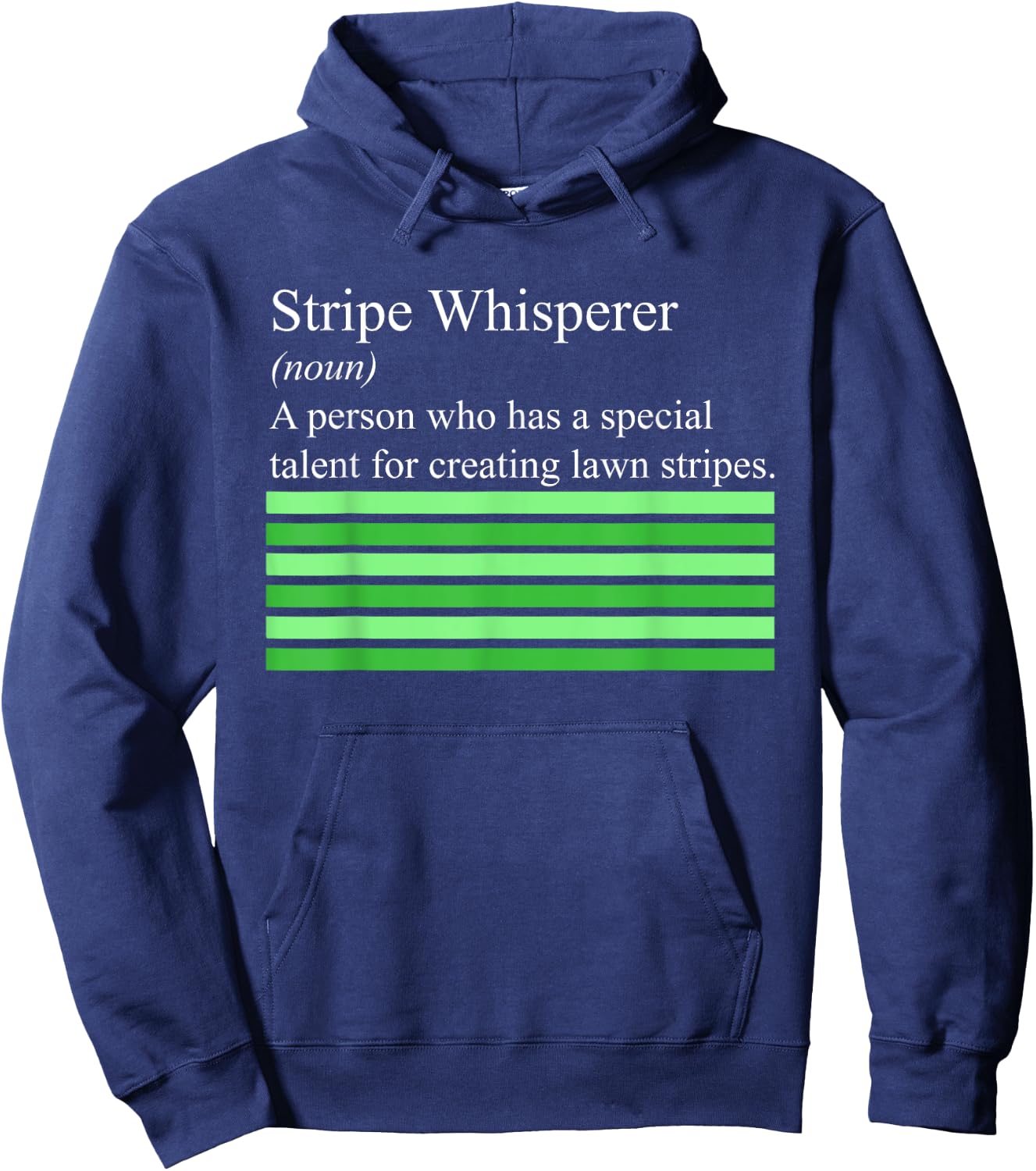 Stripe Whisperer Funny Lawn Mower Stripes Garden Mow Lovers Hoodie - Hoodie | Navy