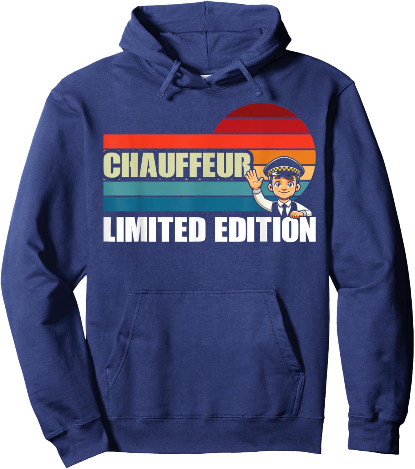CHAUFFEUR Funny Job Title Profession Birthday Worker Idea Hoodie - Hoodie | Navy