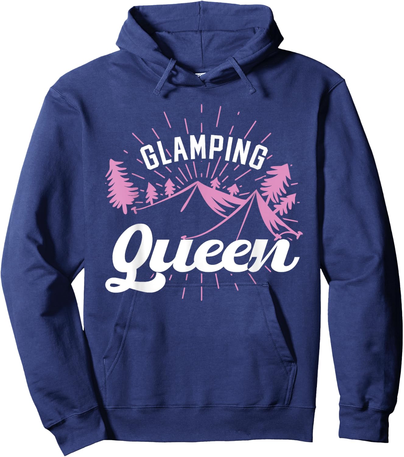 Glamping Queen Camping Hoodie - Hoodie | Navy