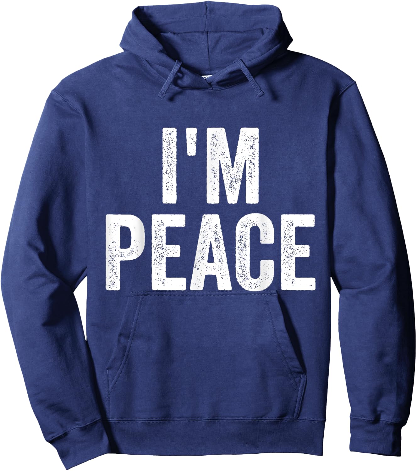 I Come In Peace I'm Peace Funny Matching Couple Lovers Hoodie - Hoodie | Navy