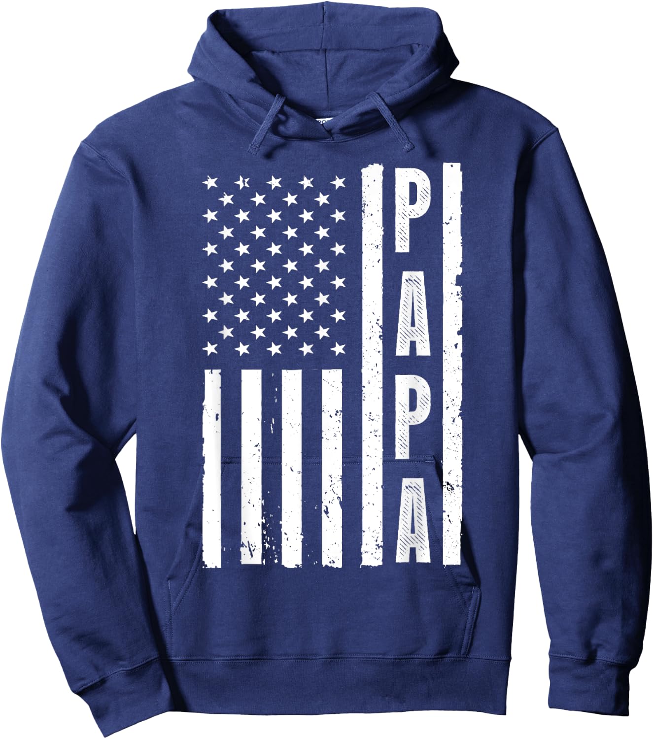 Best Papa Design Dad Grandpa Papi Father's Day Papa Hoodie - Hoodie | Navy