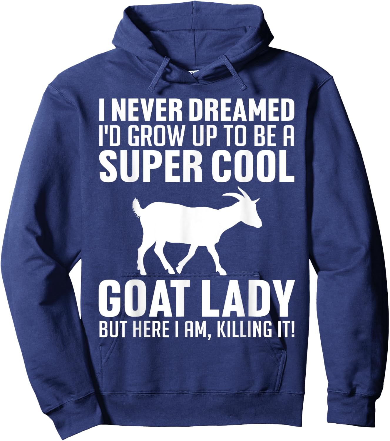 Cool Goats Girls Goat Whisperer Pygmy Goat Animal Hoodie - Hoodie | Navy