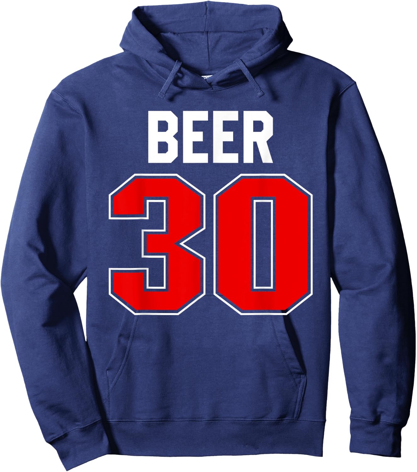 Beer 30 Jersey Athlete Uniform Time For Beer It's Beer 30 Hoodie - Hoodie | Navy