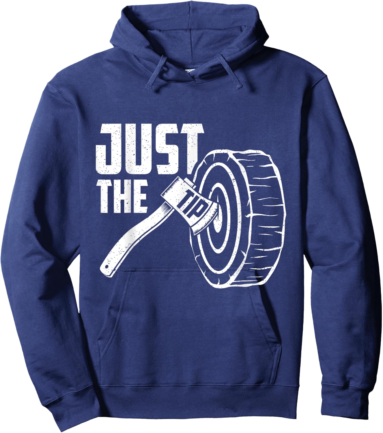Funny Axe Throwing Just The Tip Hoodie - Hoodie | Navy