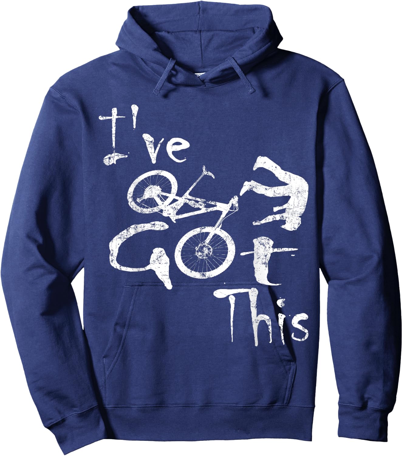 I've Got This Crash Mtb Falling Downhill Retro Hoodie - Hoodie | Navy