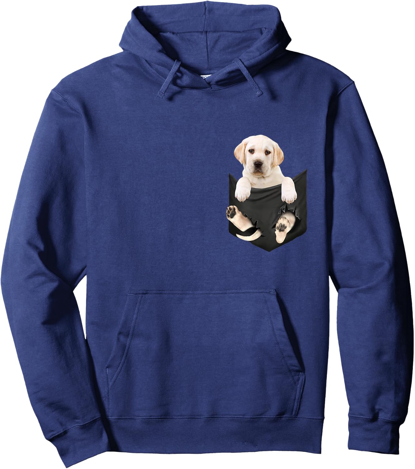 Dog Lovers Gifts White Labrador in a Bag Women Girls Kids Hoodie - Hoodie | Navy
