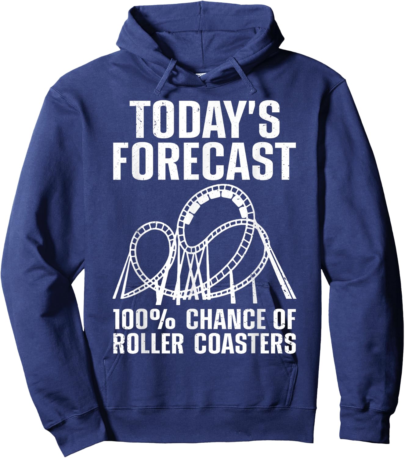Funny Roller Coaster Design Women Kids Coaster Lover Hoodie - Hoodie | Navy