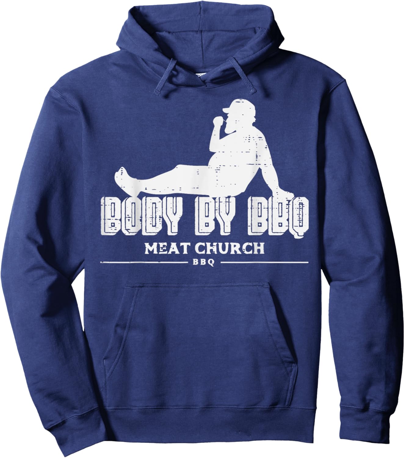 Body By Bbq Funny Barbecue Grill Meat Lover Men Women Kids Hoodie - Hoodie | Navy