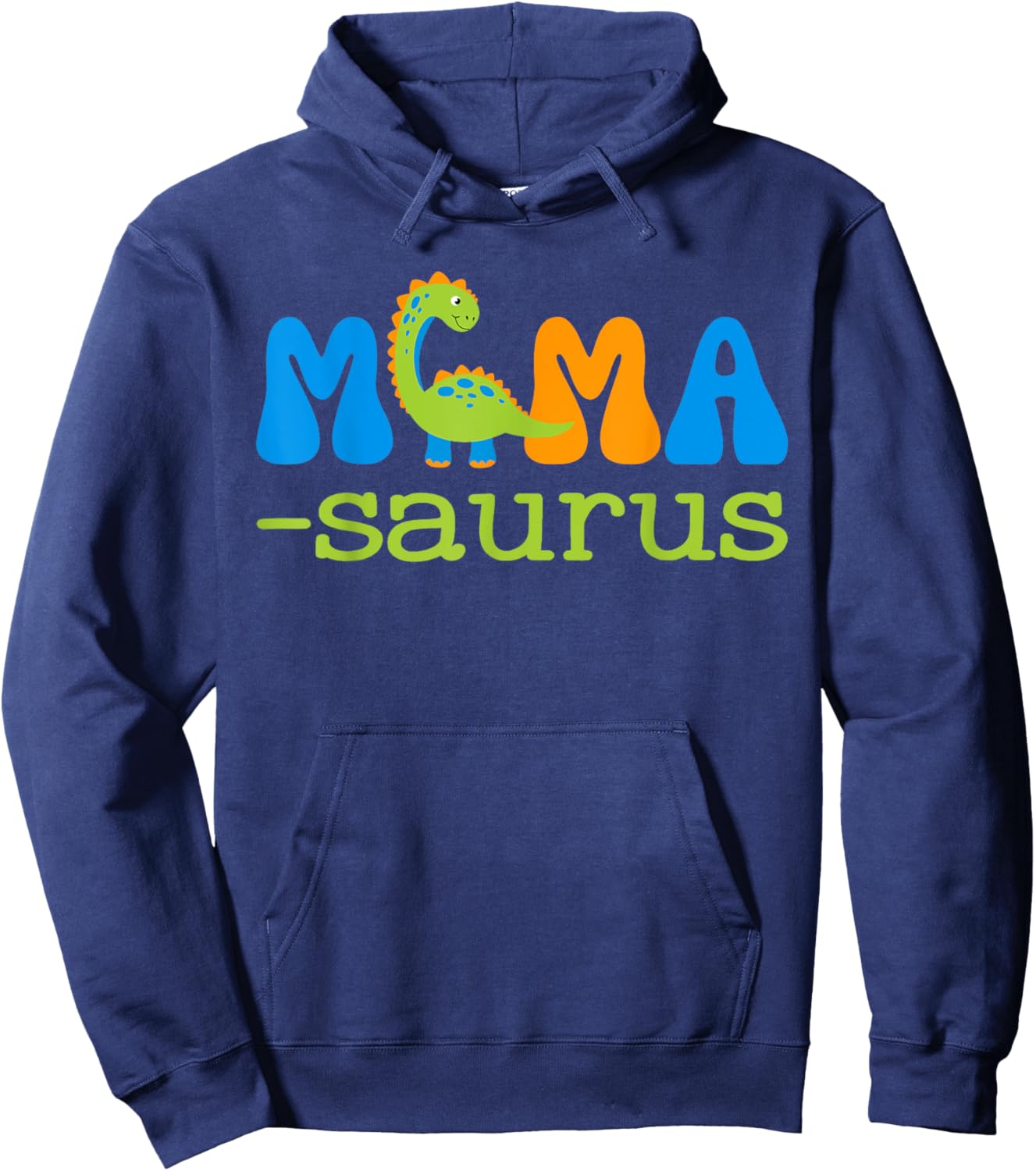 Mamysaurus T Rex Dinosaur Mamy Saurus Family Matching Hoodie - Hoodie | Navy