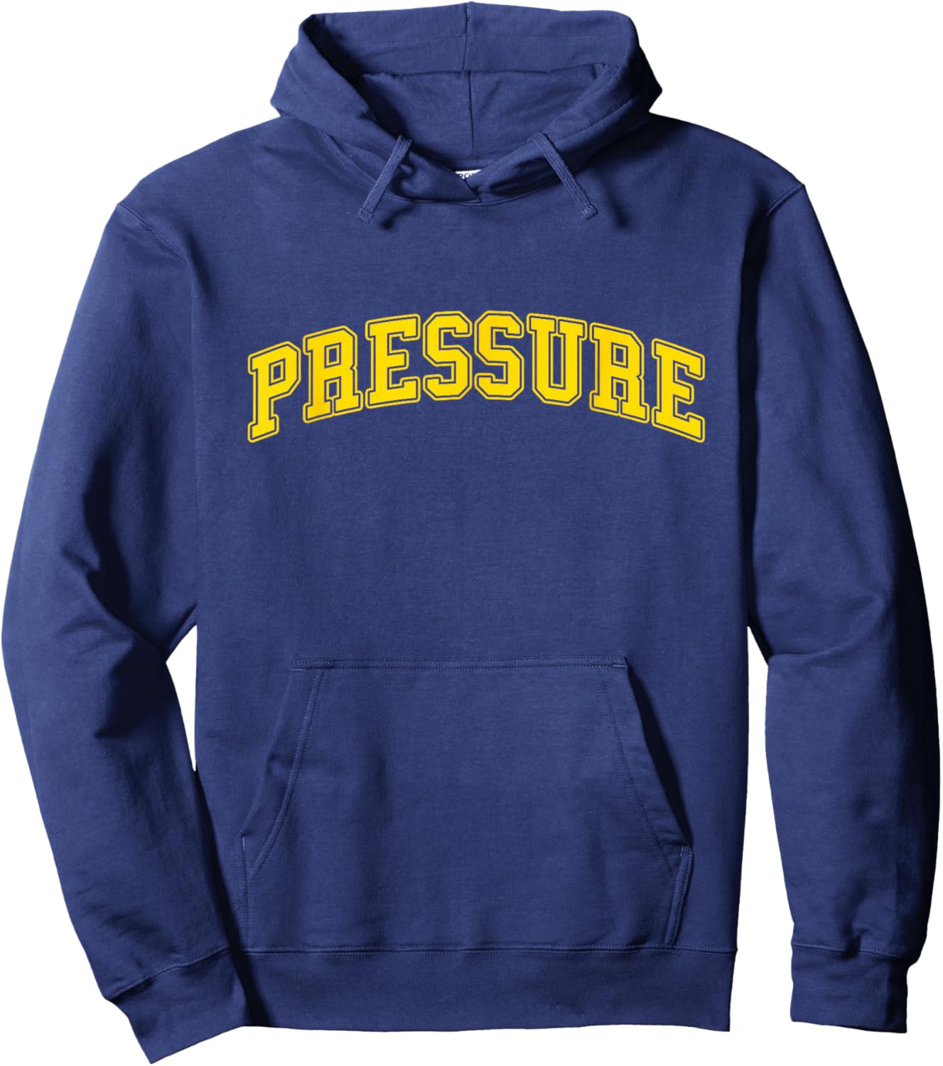 University-Gold Pressure Varsity-Gold Color Graphic Hoodie - Hoodie | Navy