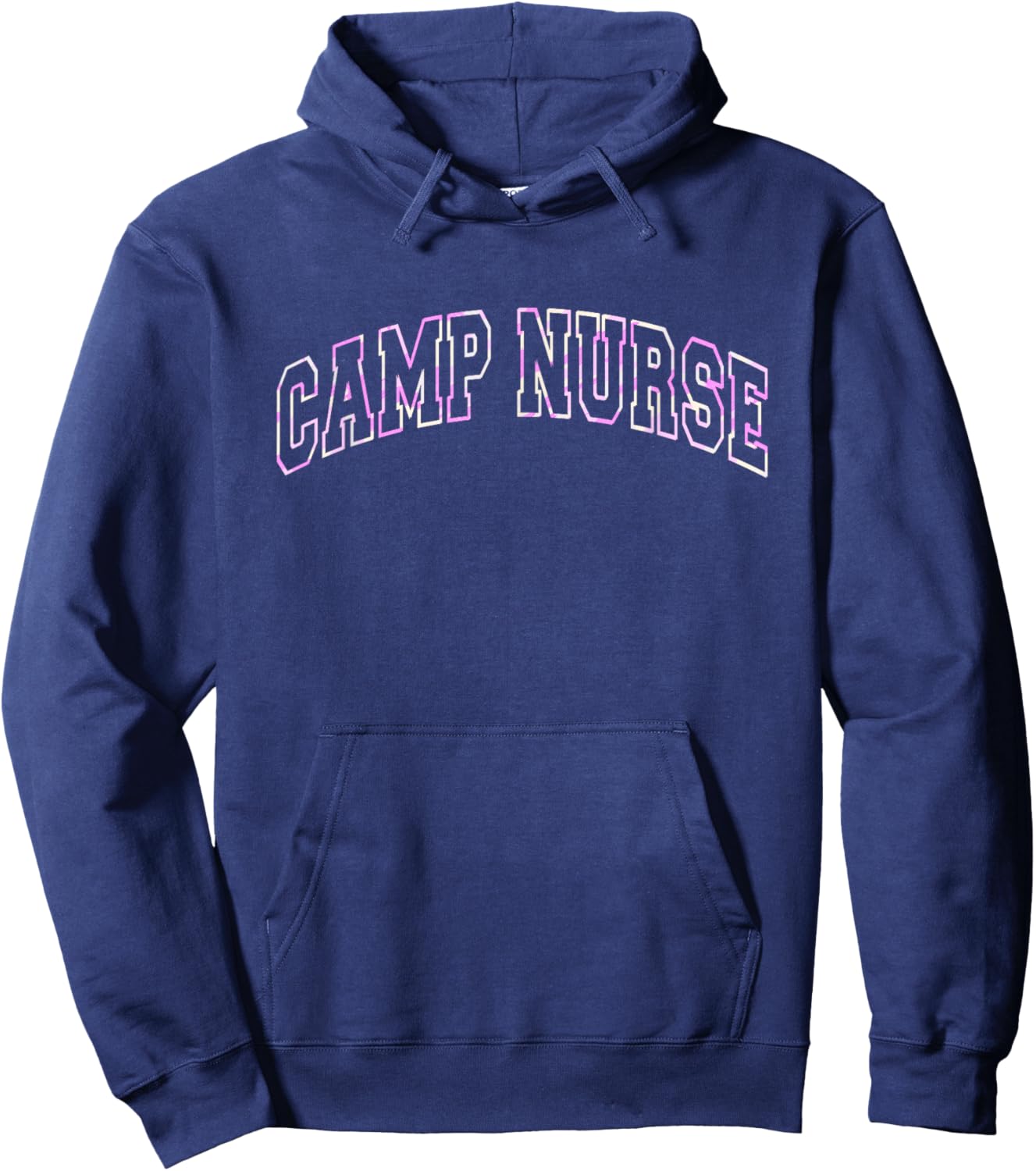 Off Duty CAMP NURSE Summer Camping Nursing School Graduation Men Women Kids Hoodie - Hoodie | Navy