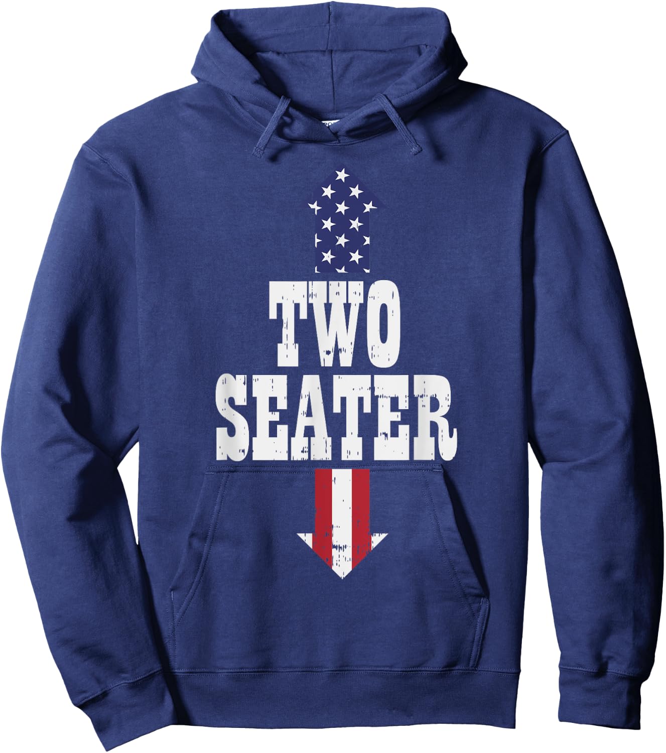 Two Seater Funny USA 4th Of July Party Naughty Adult Gift Hoodie - Hoodie | Navy