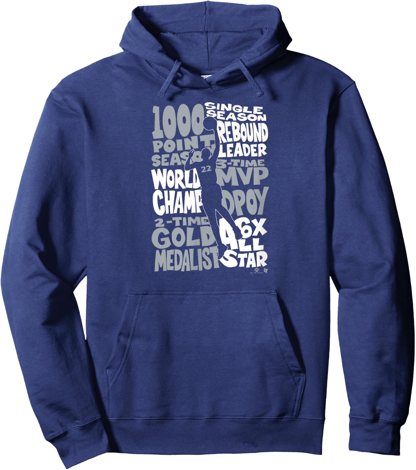 A'ja Wilson - MVP Things - Las Vegas Basketball Hoodie - Hoodie | Navy