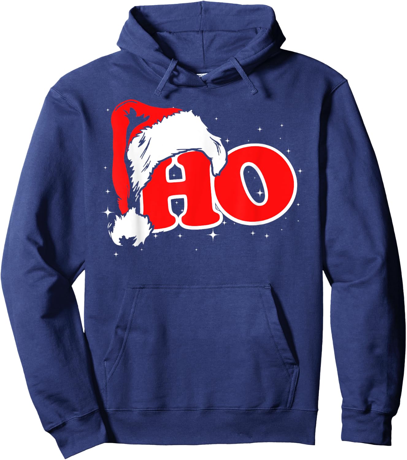 Funny, Retro, Ho, Christmas, Santa Where My Hos At, Group Hoodie - Hoodie | Navy
