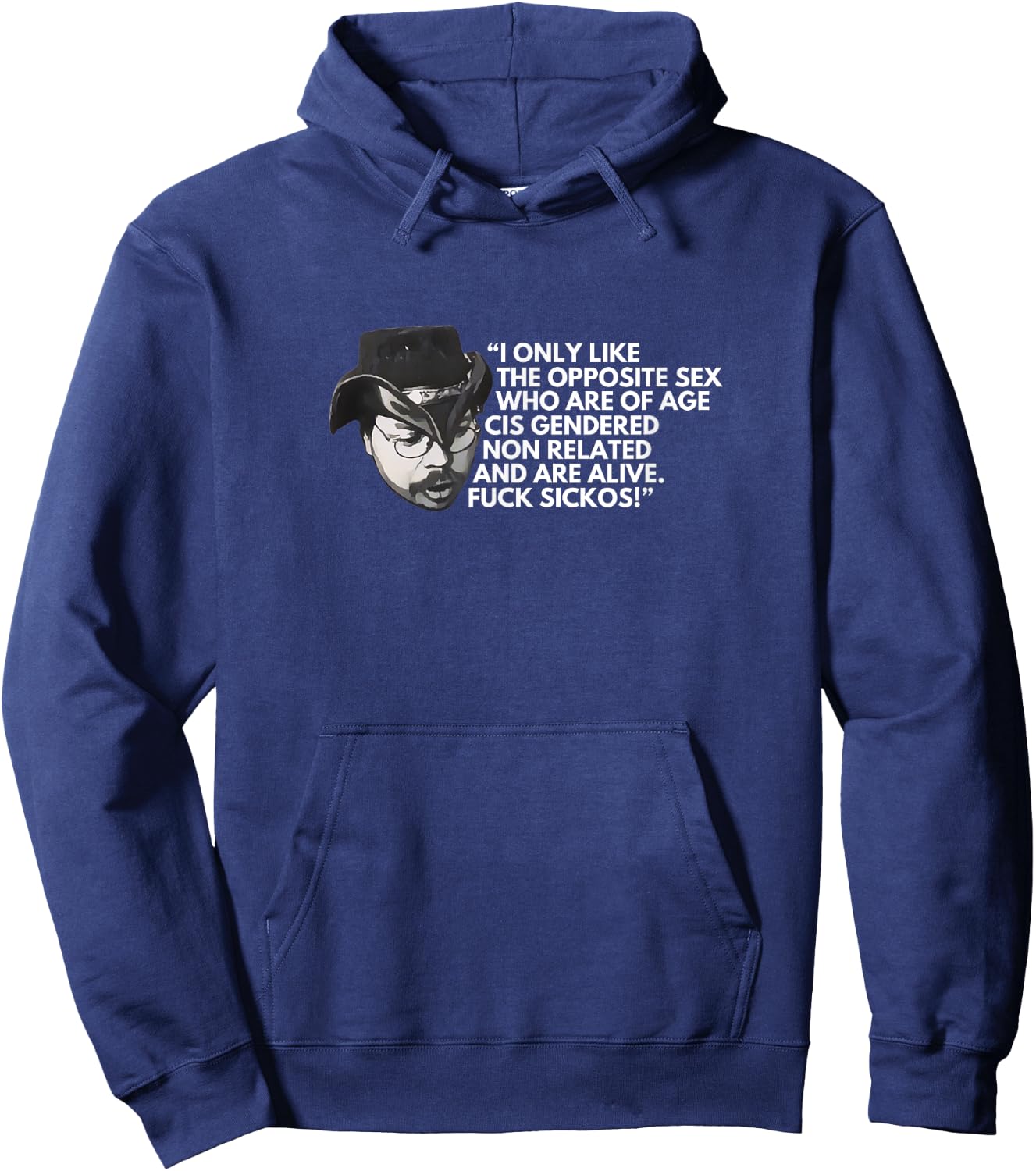 Fuck Sickos KingCobraJFS Boglim design Hoodie - Hoodie | Navy