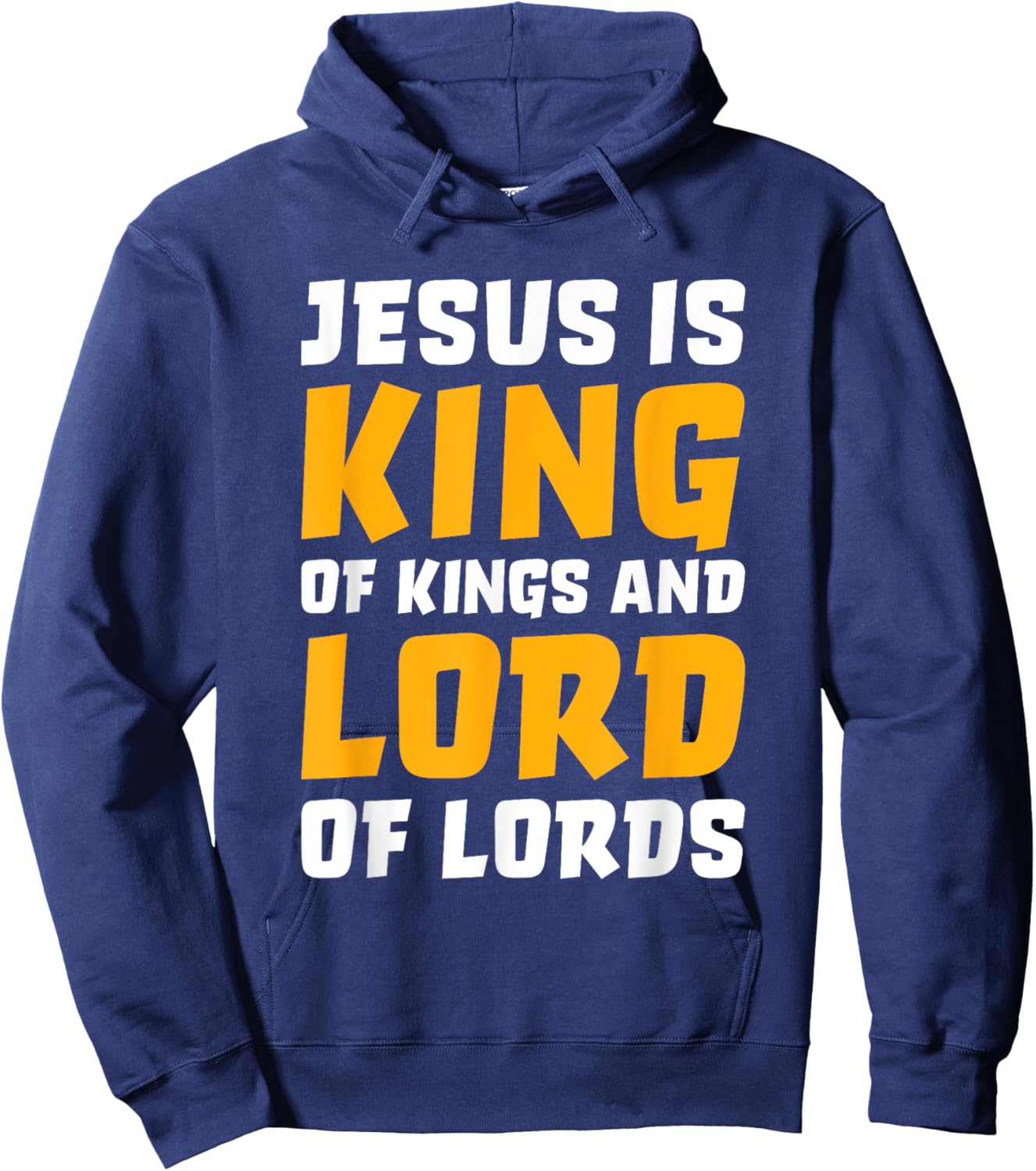 Christian Shirts Women Kids Boys Girls Jesus Is King Hoodie - Hoodie | Navy