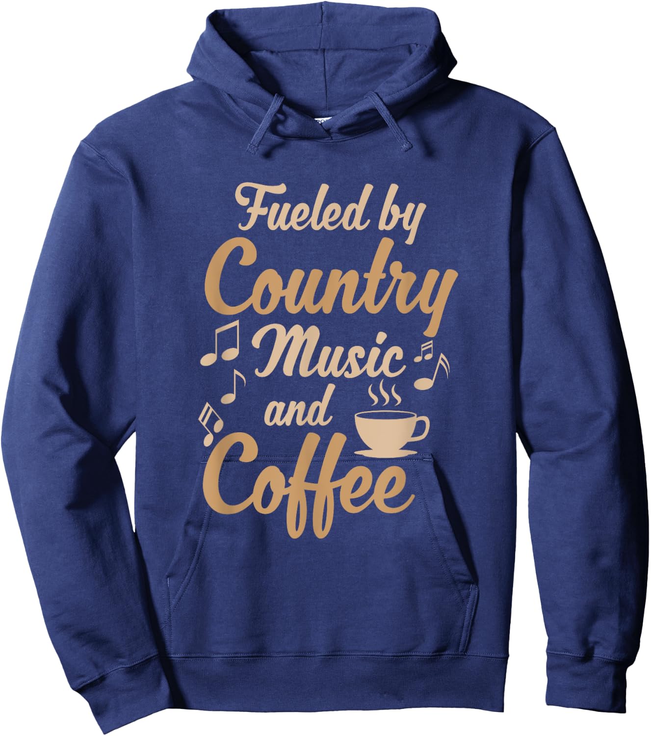 Musician Clothing Gifts Women Men Country Music And Coffee Hoodie - Hoodie | Navy