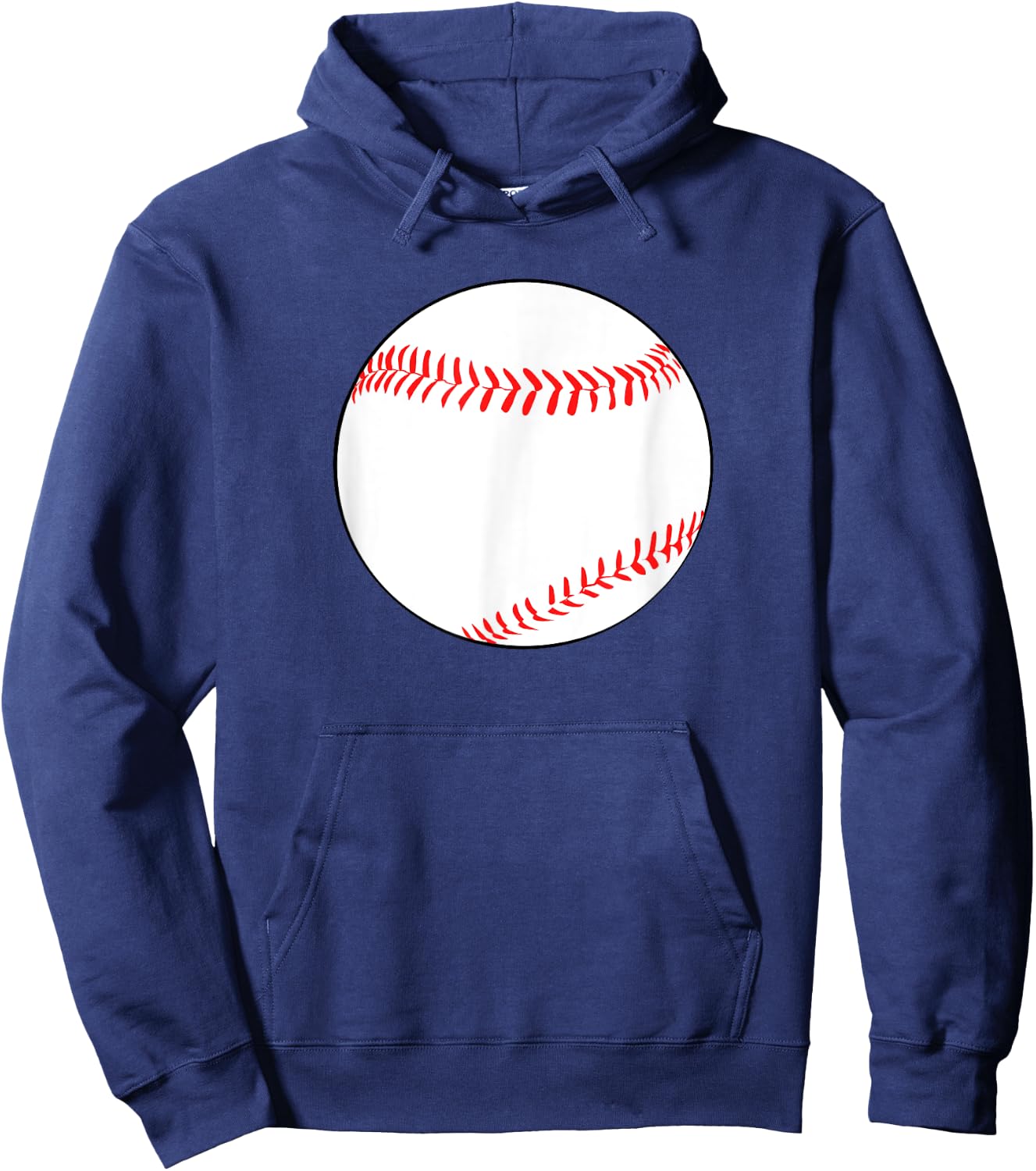 Shirt With Baseball On it Hoodie - Hoodie | Navy