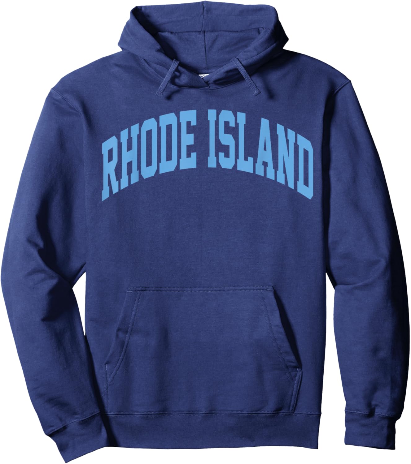 Retro Rhode Island Souvenir Classic Rhode Island Light Blue Hoodie - Hoodie | Navy