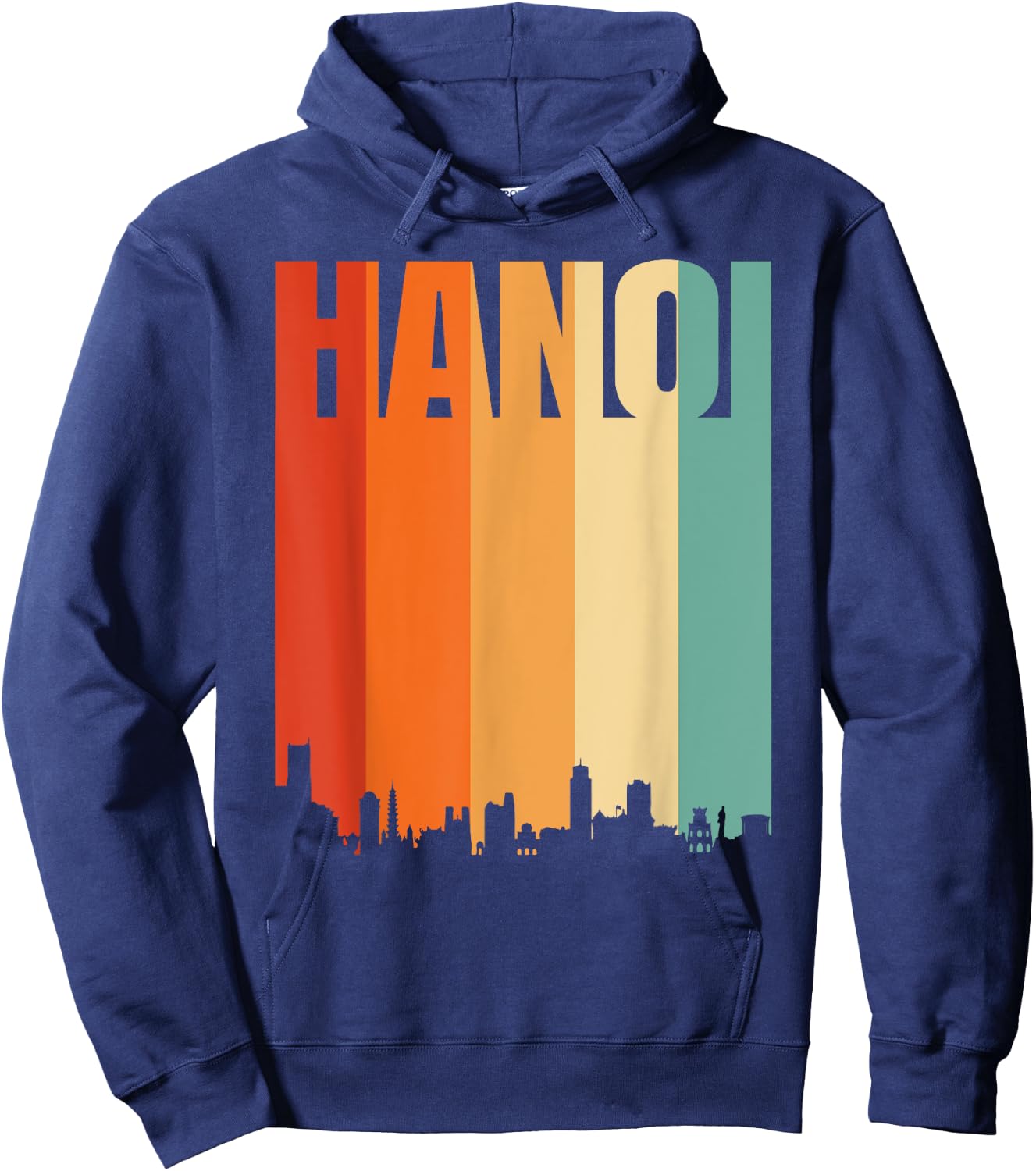 Hanoi Skyline Hoodie - Hoodie | Navy