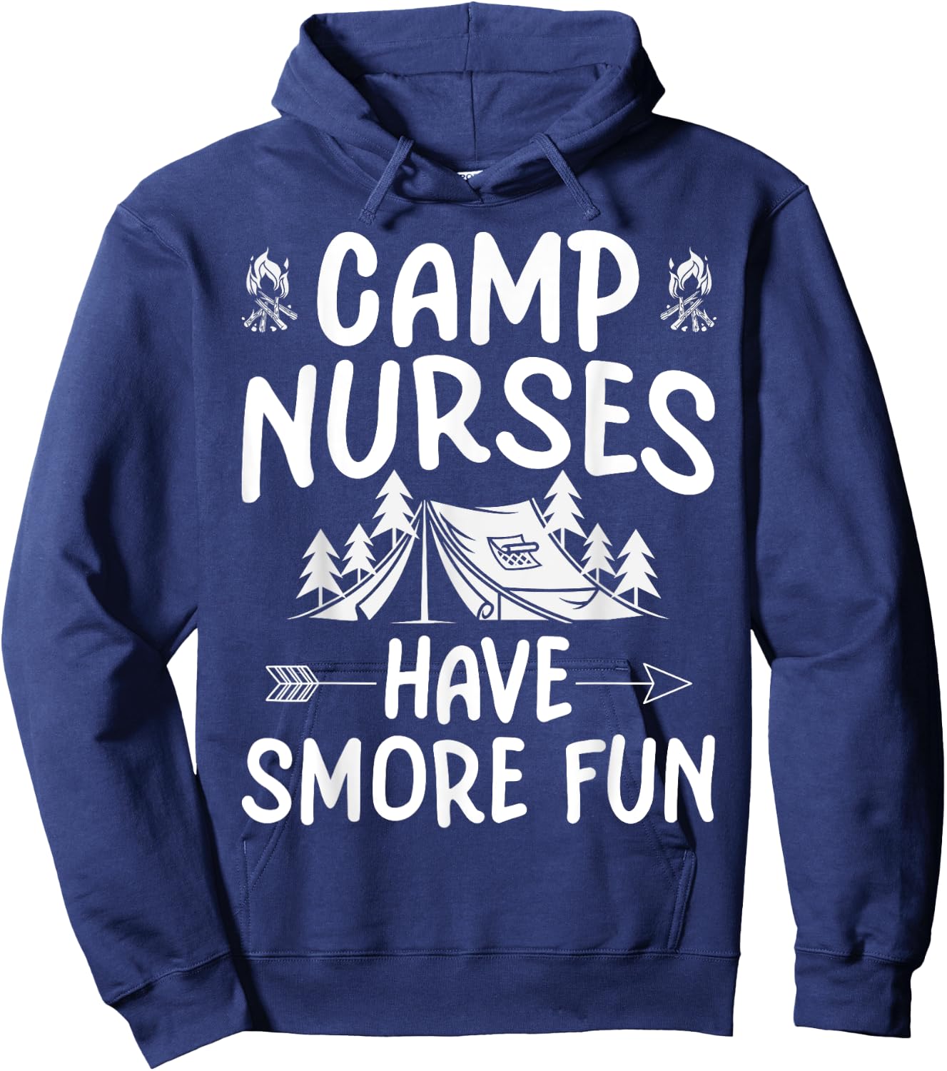 Camp Nurses Have Smore Fun Funny Summer Camp Nursing Men Women Kids Hoodie - Hoodie | Navy