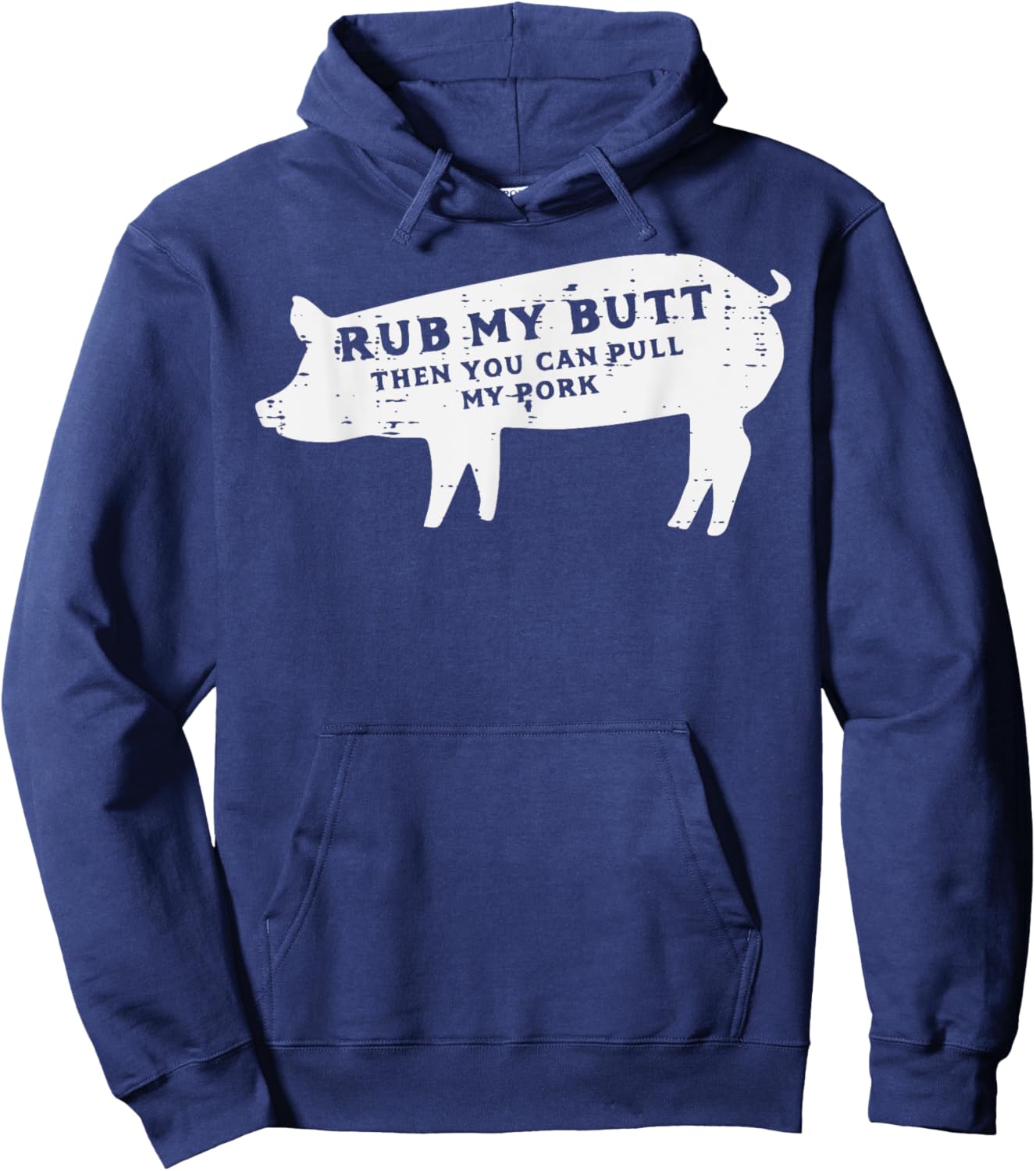 Pig Rub You Can Pull My Pork Bbq Barbecue Grill Women Men Hoodie - Hoodie | Navy