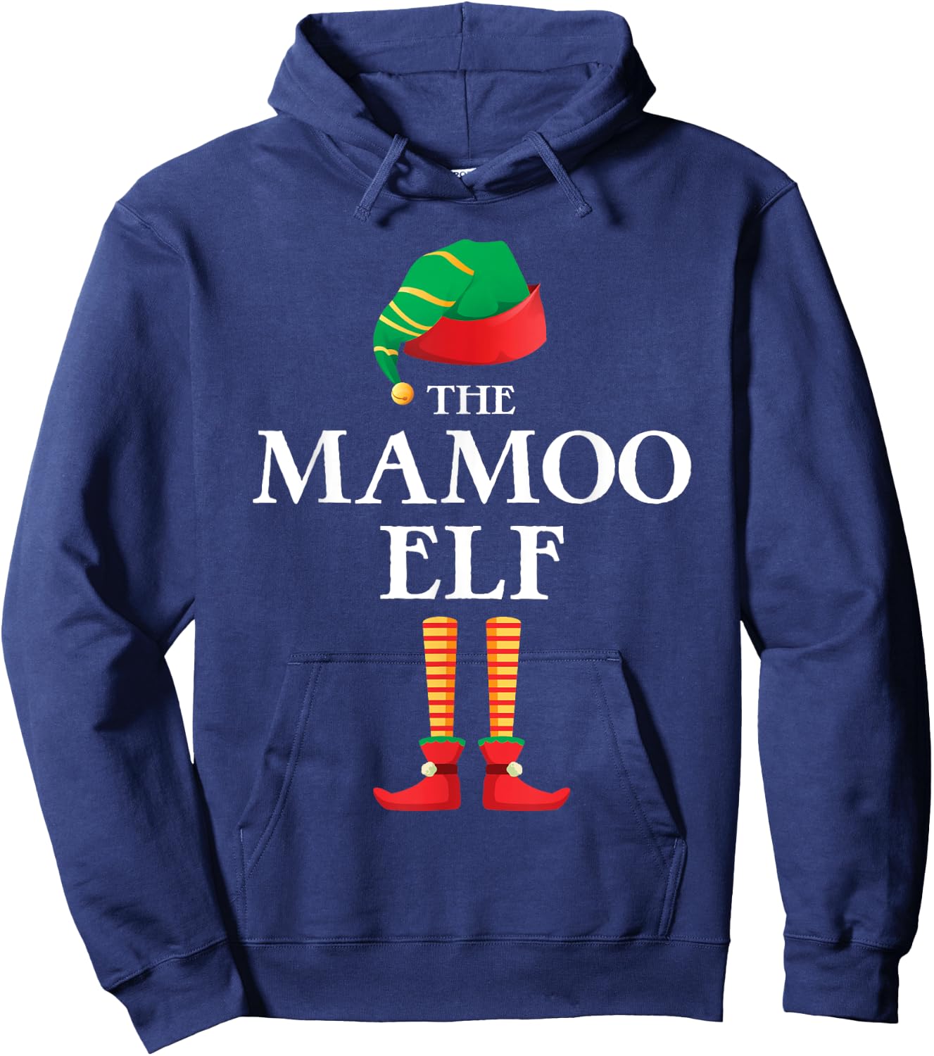 The Mamoo Elf Christmas Matching Family Funny Pajama Pj Xmas Hoodie - Hoodie | Navy