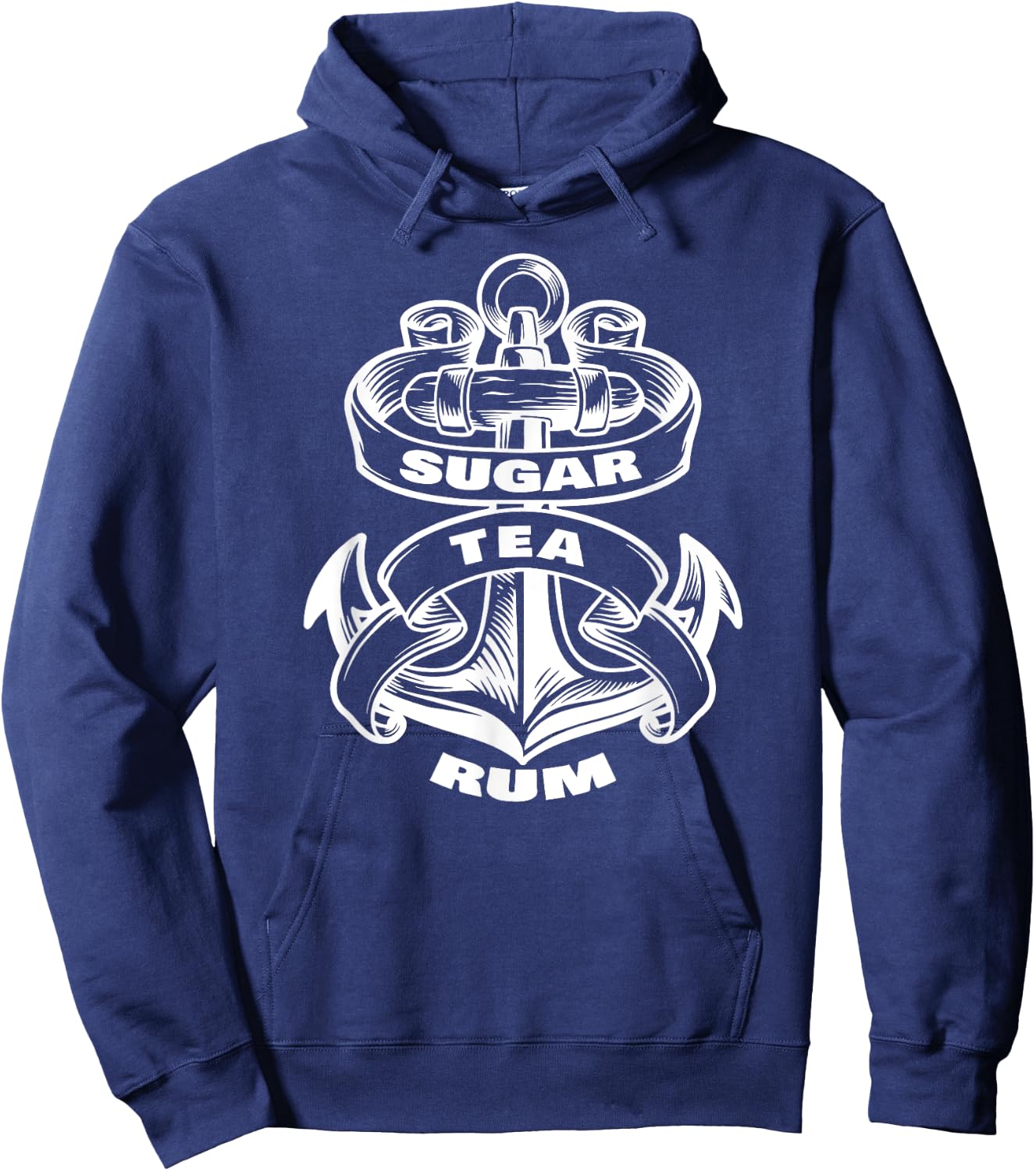 Sugar & Tea & Rum Sea Shanty Sugar Tea Rum Hoodie - Hoodie | Navy
