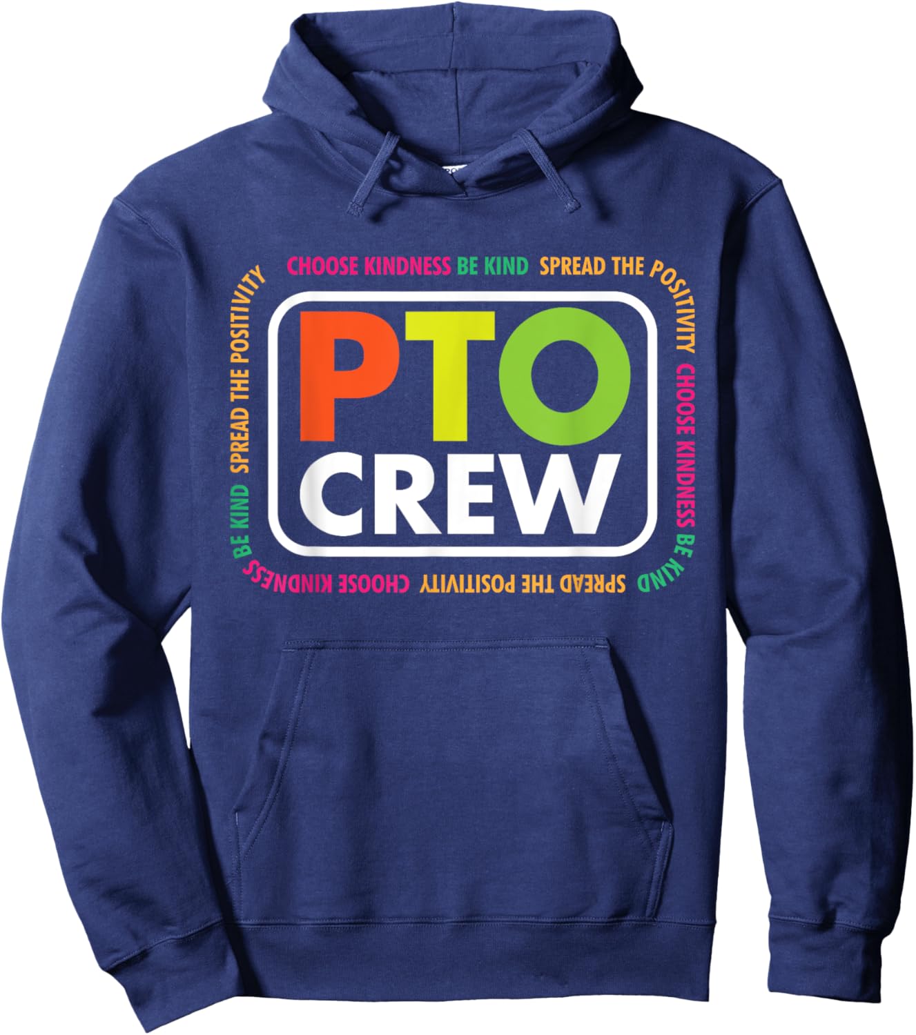 PTO Crew School Volunteer Parent Teacher Organization Team Men Women Hoodie - Hoodie | Navy