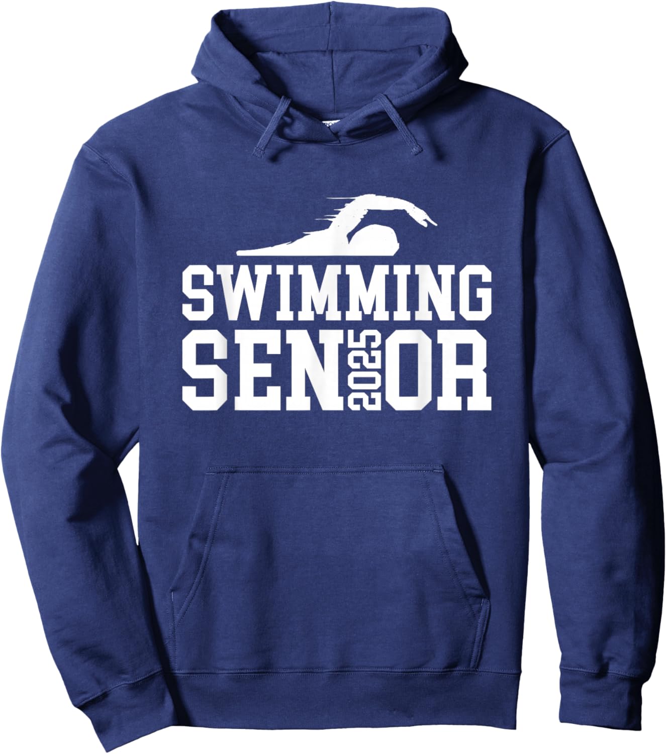 Class of 2025 Swimming Senior Night Hoodie - Hoodie | Navy