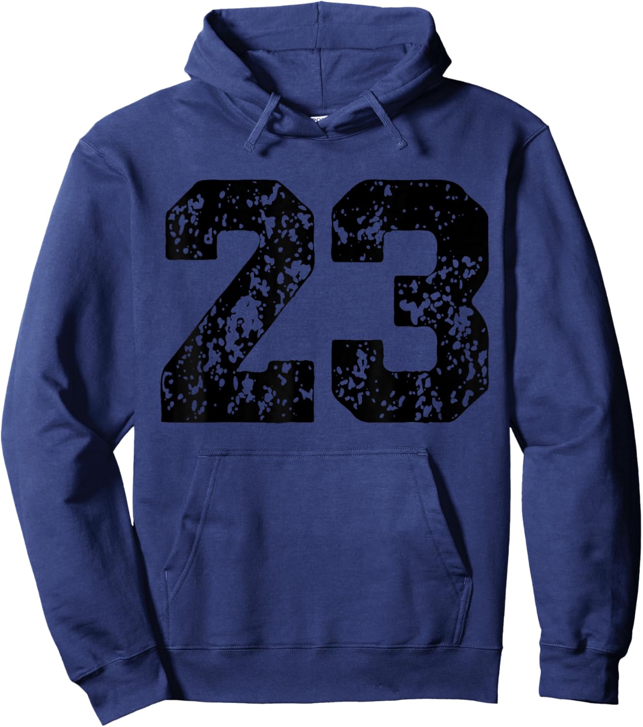 Number 23 Black Best Classic College Style Birthday Funny Hoodie - Hoodie | Navy