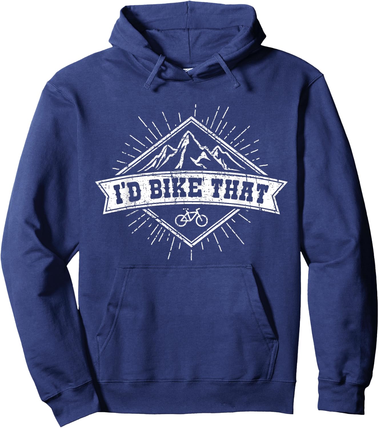 I'd Bike That - Funny Bike Quote Hoodie - Hoodie | Navy