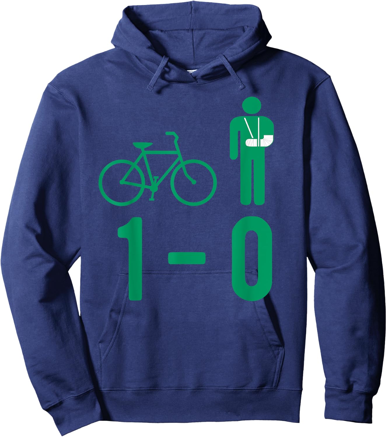Bike Accident Broken Bone 1-0 Plaster Fracture Gift Hoodie - Hoodie | Navy
