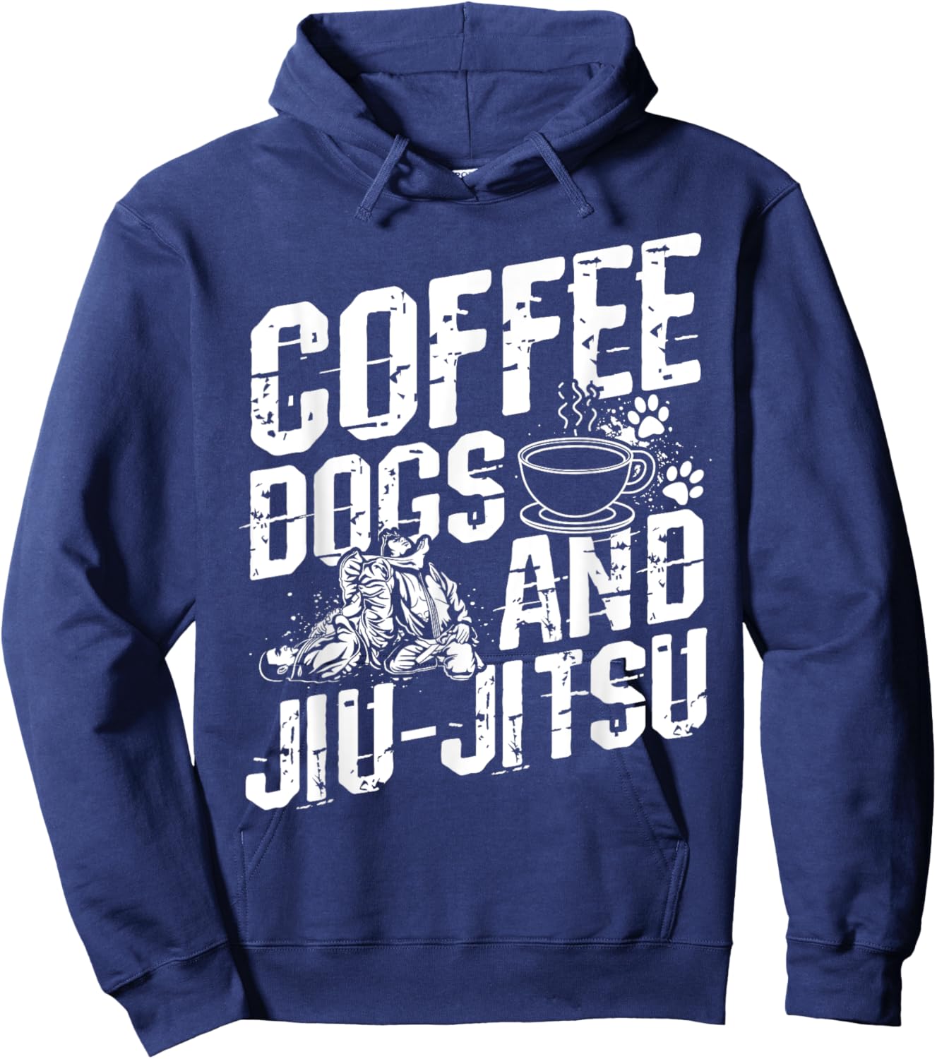 Coffee Dogs AND Jiu-Jitsu Coffee Dogs Jiu-Jitsu MMA Owner Hoodie - Hoodie | Navy