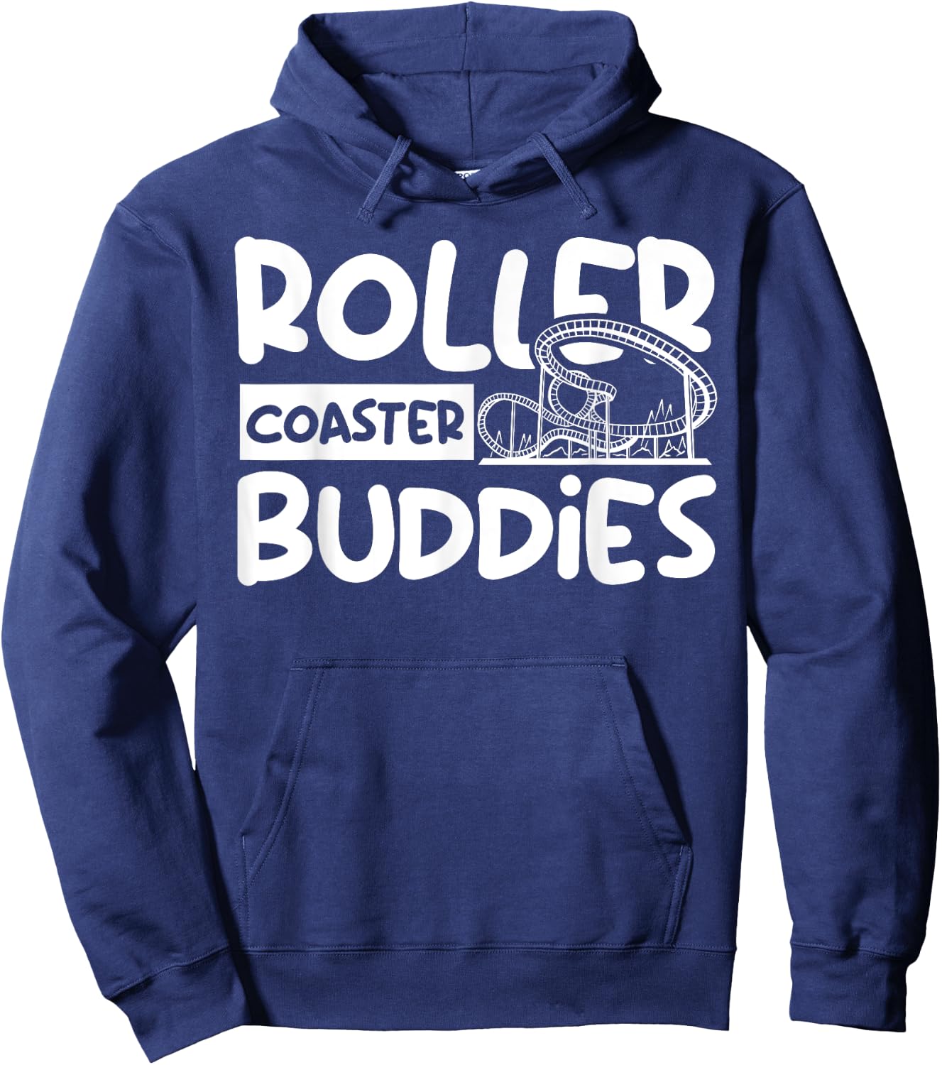 Rollercoaster Amusement Theme Park - Roller Coaster Buddy Hoodie - Hoodie | Navy