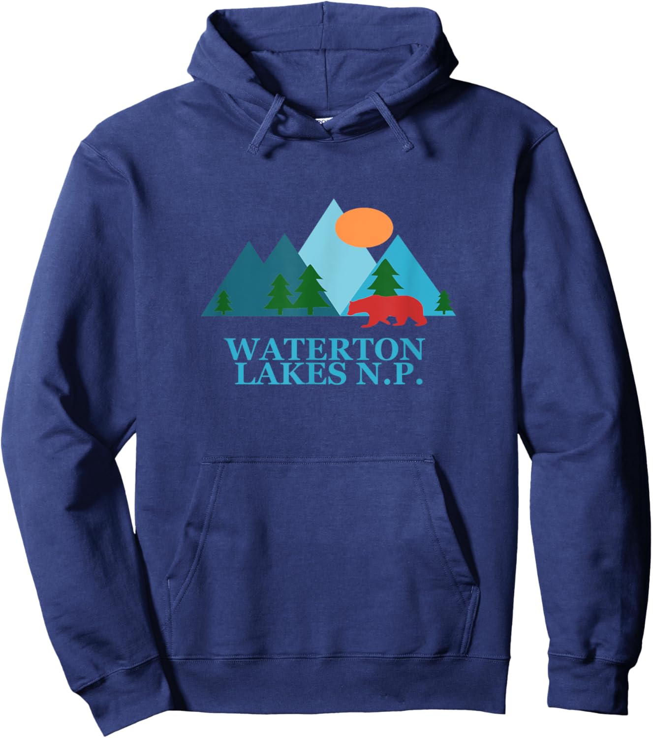 Waterton Lakes National Park in Alberta Canada Nature Hoodie - Hoodie | Navy