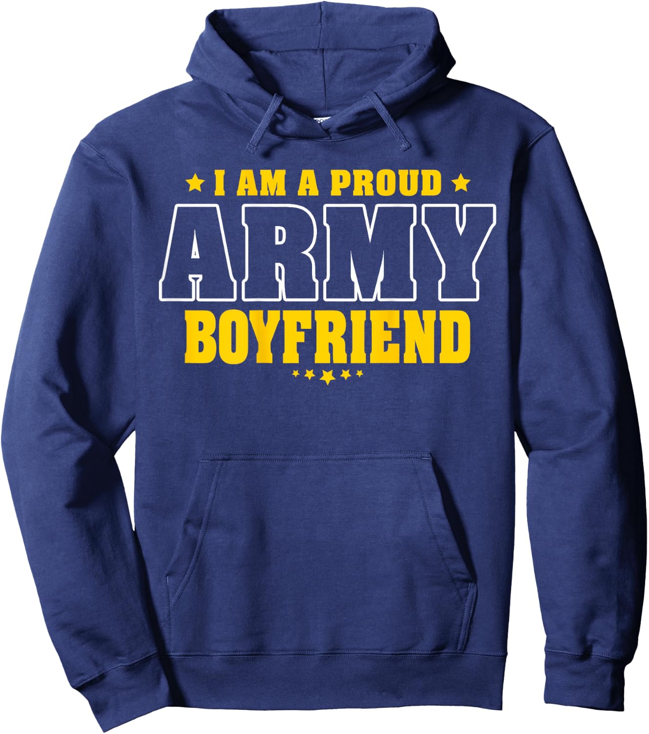 I Am A Proud Army Boyfriend Patriotic Pride Military Couple Hoodie - Hoodie | Navy