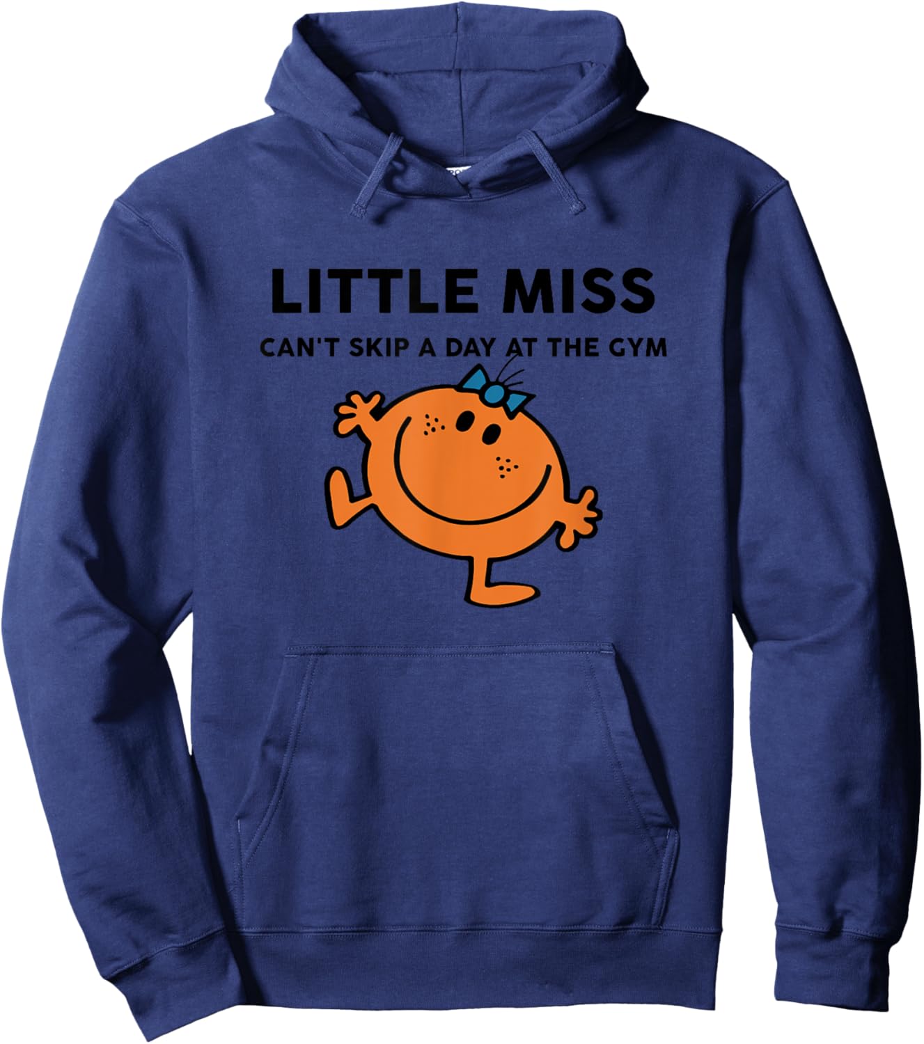 Little miss can't skip a day at the gym Funny Design Hoodie - Hoodie | Navy