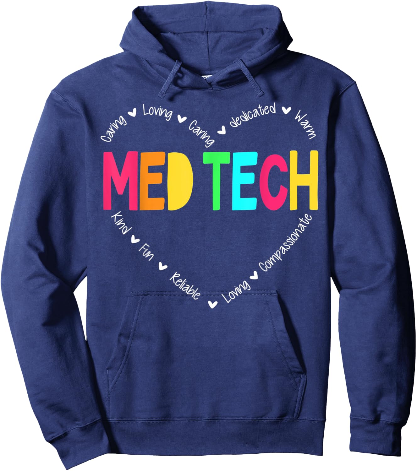 MED Tech Appreciation Week healthcare Medical Technologist Hoodie - Hoodie | Navy