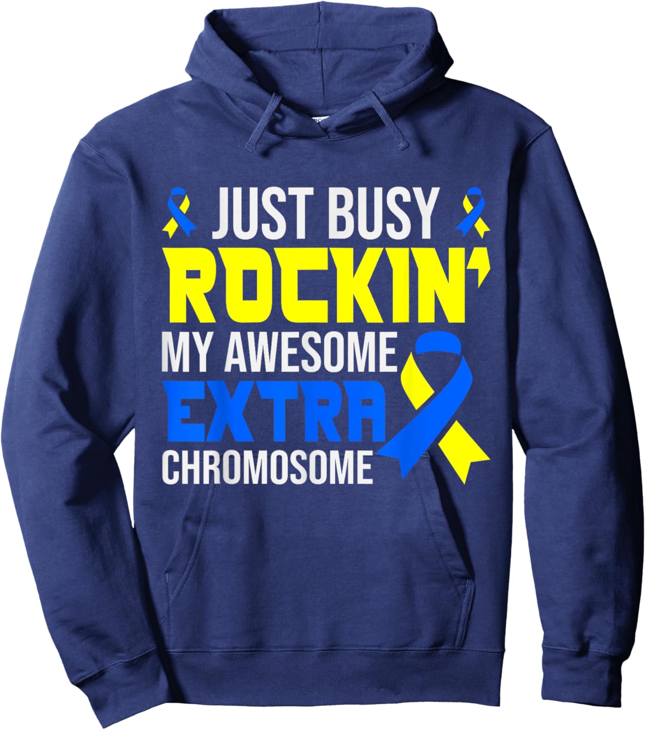 Down Syndrome Awareness T21 Support Men Women Kids Hoodie - Hoodie | Navy