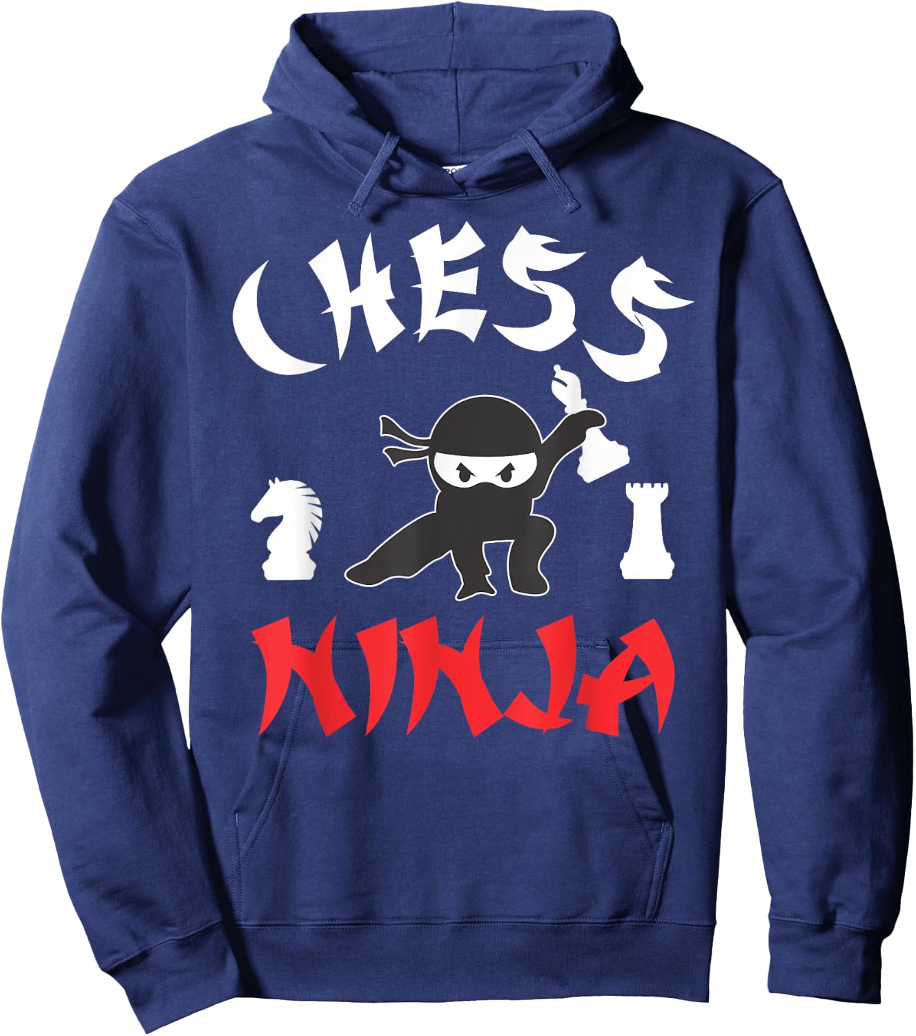 Chess Ninja Funny Chess Lover Sport Ninja Hoodie - Hoodie | Navy