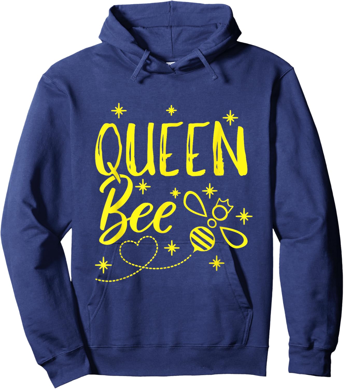 Cute Beekeeper Queen Bee Crown Bee Queen Hoodie - Hoodie | Navy