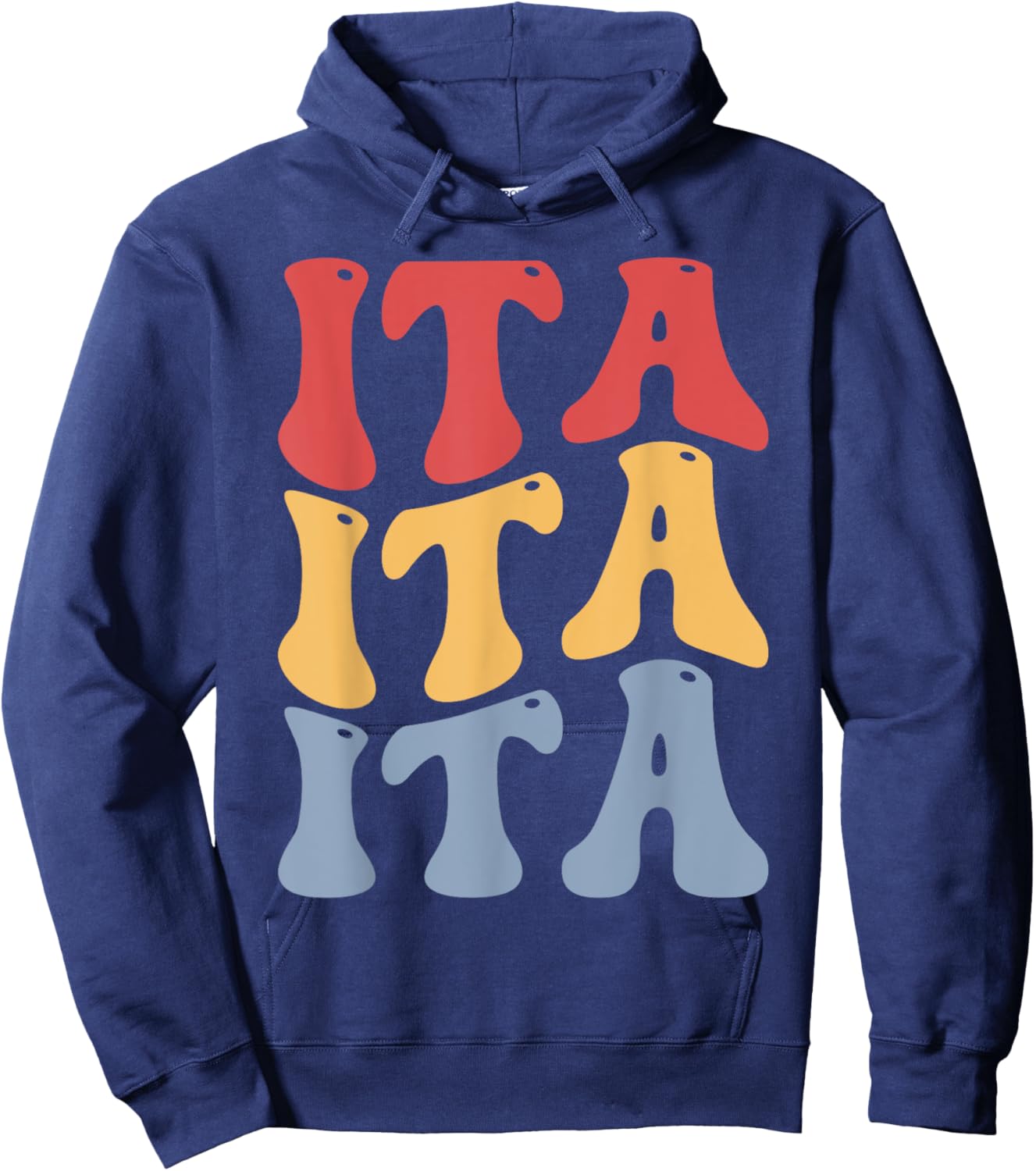 Ita City Groovy Retro Hoodie - Hoodie | Navy