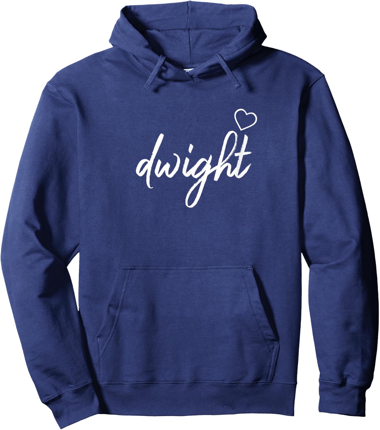 Dwight Black Adult Classic Fit Small Short Sleeve Love Heart Office TV Show Character Hoodie - Hoodie | Navy